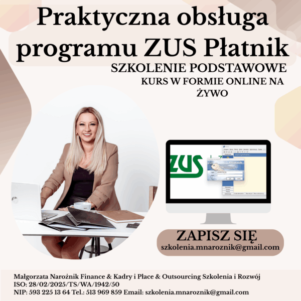 Warsztaty Praktyczne z obsługi programu ZUS Płatnik